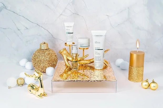 '-CHRISTINA- Christmas Gift Box #5 Line Repair Nutrient | Cleanser Serum Day Cream SPF15 Aqua Mist - Product Image