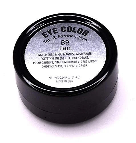 Tan Dark Beige Neutral Nude Matte Pressed Powder Single Vegan Eyeshadow; Talc, Paraben & Cruelty Free - Product Image