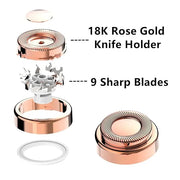 Replacement Heads For Finishing Touch Flawless Facial Hair Remover,Women Hair Removal Shaving Head First Generation (4PCS,...