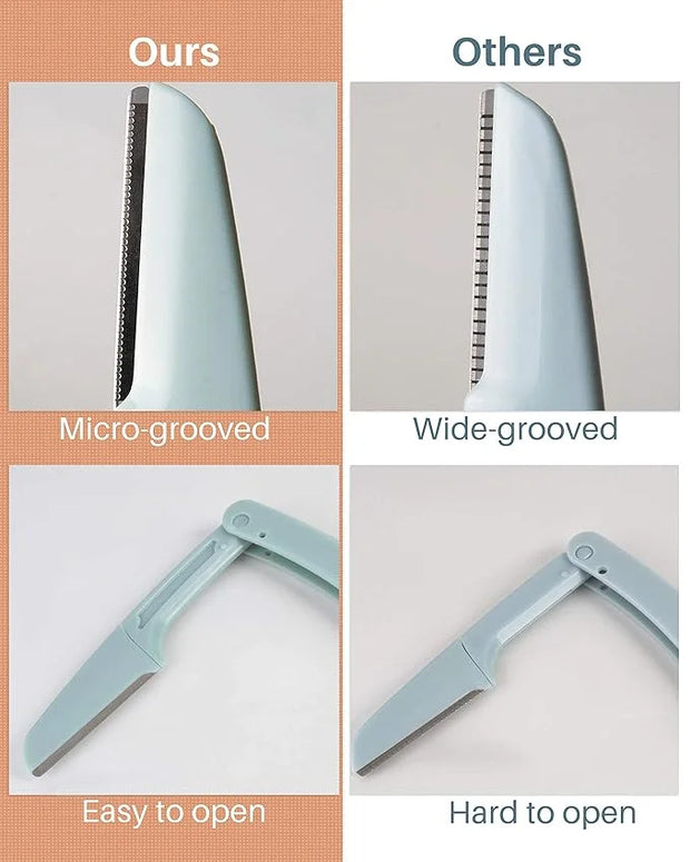 Eyebrow Razors for Women, 15 Pcs Safe Dermaplane Razor, Dermaplaning Tool for Face, Foldable Eyebrow Razor for Women and M...