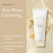 I'm From Rice Whip Facial Cleanser Set - Travel Kit With Face Wash 5.07 fl oz & Toner 1.01 fl oz, Low-pH Rice Water Cleans...