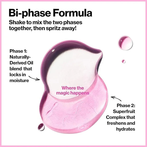 Revlon PhotoReady Rose Glow Mist Face Primer, Prep, Hydrate & Refresh Spray with Sheer Coverage, Infused with Nourishing O...