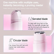New Electric Bikini Trimmers for Women, Travel Razors, Glowhave Double Headed Shaver, Body Hair Trimmer, Rechargeable Pain...