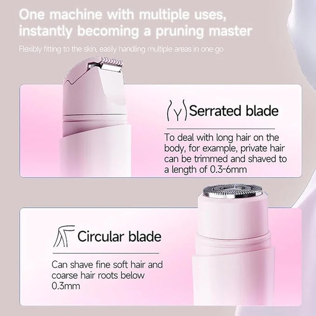 New Electric Bikini Trimmers for Women, Travel Razors, Glowhave Double Headed Shaver, Body Hair Trimmer, Rechargeable Pain...