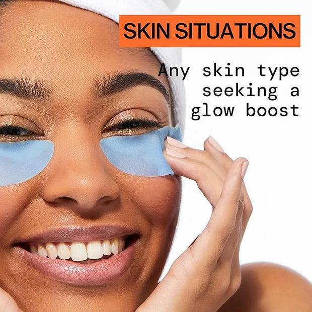 Pacifica Undereye Spot Serum Mask – Bright Eye Vitamin C Mask for Dark Circles & Hydration, Brightening Under Eye Treatmen...