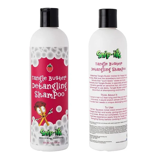 Snip-its Tangle Buster Detangling Kids Shampoo 12 oz | Gentle Hair Detangler - Great for Swimmers with Curly or Straight h...