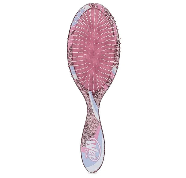 Wet Brush Original Detangler Hair Brush, Pink (Glitter Vortex) - Ultra-Soft IntelliFlex Bristles - Detangling Brush Glides...