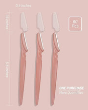 Dermaplane Razor, 60 Pcs Face Razors for Women and Men, Multipurpose Eyebrow Razor, Dermaplaning Tool for Face by MoHern, ...