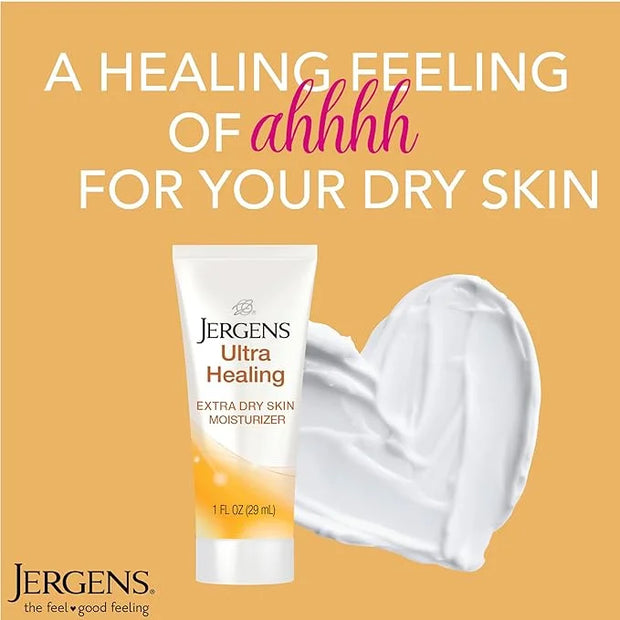 Jergens Ultra Healing Dry Skin Moisturizer, Travel Size Body and Hand Lotion, for Extra Dry Skin, Use After Washing Hands,...