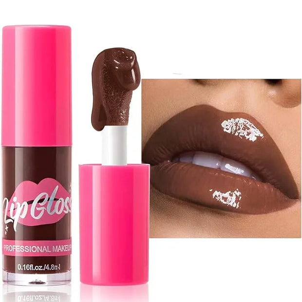 Lip Plumping Gloss Lip Gloss Moisturizing Tinted Lip Gloss Long Lasting Waterproof Hydrating Plumping Lip Oil For Women (1...