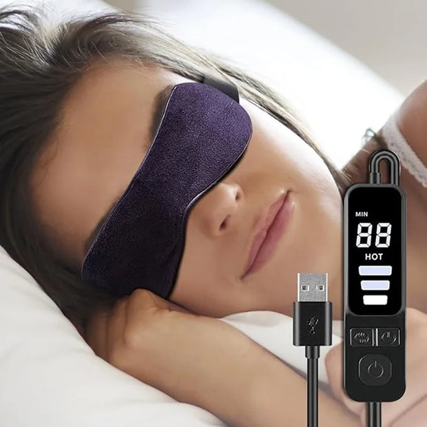 Heated Eye Mask for Dry Eyes with Temperature & Timer Remote, Eye Warm Compress Mask to Unclog Glands Eye Heating Pad for ...
