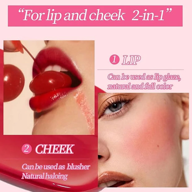 6 Pcs Colorful Fat Lip Oil Hydrating Lip Gloss Set with Long-lasting and Moisturizing Glass Water Lip Stain for Lip Care a...