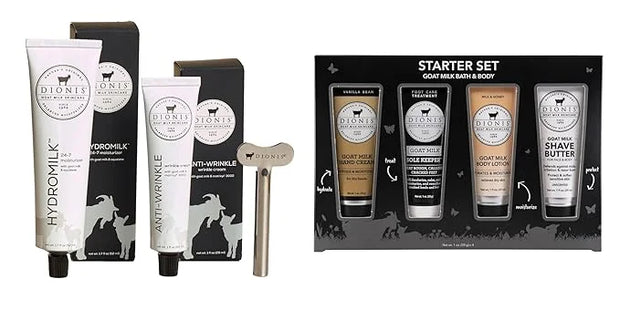 Dionis Goat Milk Skincare Essentials Skincare Set and Hand Cream Gift Sets - Product Image