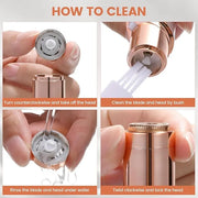 Facial Hair Removal for Women- as Seen on TV Painless Face Shaver -Painless Womens Facial Hair Remover with 2 Replacement ...