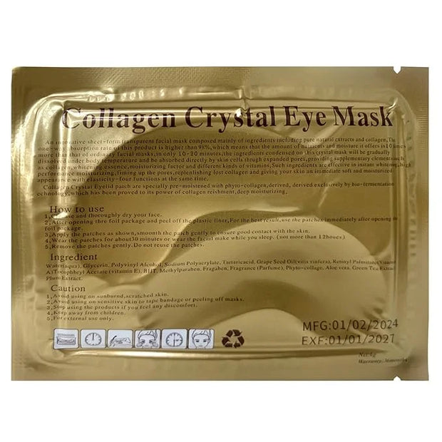 Jakuva 30 Pairs Under Eye Patches, Collagen Eye Mask Eye Patches for Dark Circles and Puffy Eyes, Reduce Wrinkles, Eye Mas...
