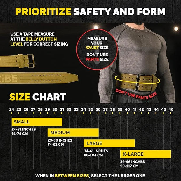 5mm Premium Weight Lifting Belt - 100% Genuine - Product Image