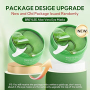 BREYLEE Aloe Vera Eye Masks - 60 Pcs - Reduce Puffy Eyes & Dark Circles, Firm & Improve Under Eye Skin, Pure Natural Extra...