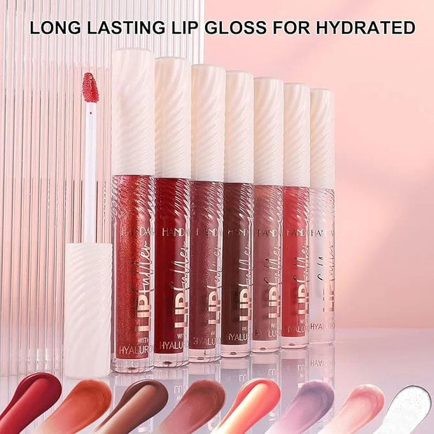 ﻿Rose Tan lip plumper gloss Tinted Glitter Lipgloss Lip Oil Teens Moisturizing Lipstick Lip Balm High Shine And Vegan Plum...
