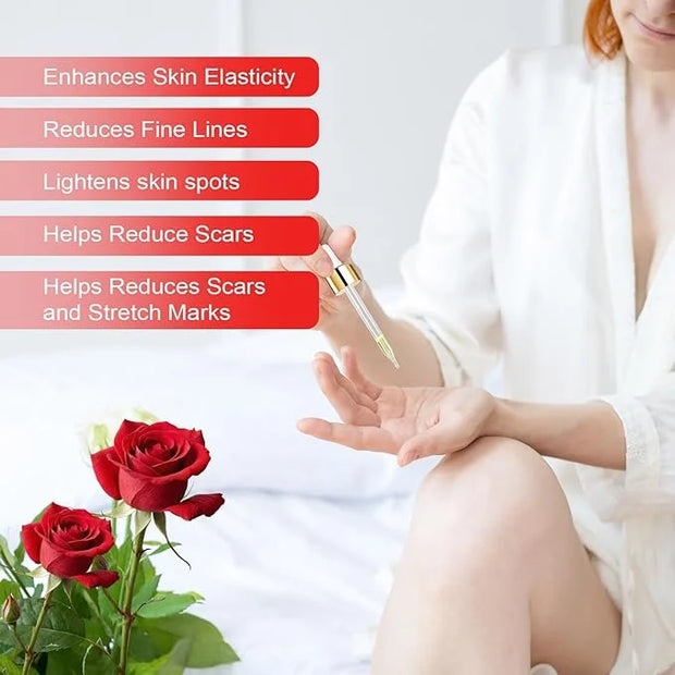 Vitamin E Oil, Rose Oil, Vitamin E Oil for Face, Organic Vitamin E Oil, Rose & Vitamin E Moisturizer Oil for Face and Skin...