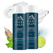 Oars + Alps Men's Sulfate Free Hair Shampoo and Conditioner Set, Infused with Kelp and Algae Extracts, Fresh Ocean Splash,...