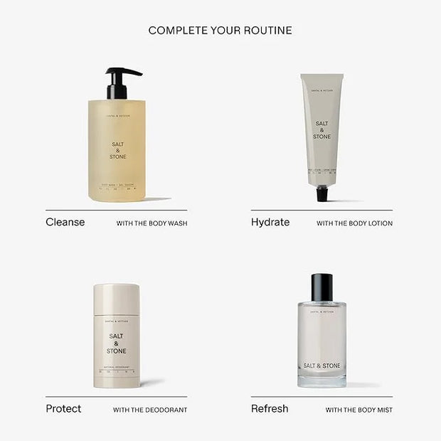 Salt & Stone Body Mist + Natural Deodorant Bundle | Santal & Vetiver - Product Image