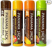 Panama Jack Sunscreen Lip Balm - SPF 45, Flavor Pack, Broad Spectrum UVA-UVB Sunscreen Protection, Prevents & Soothes Dry,...