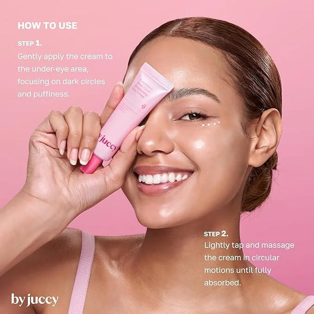 By Juccy Gooseberry Dark Circle Clarifying Eye CreamㅣFor Puffy Eye Bags, Wrinkles, Fine Lines | Vitamin C, Glutathione, Pe...