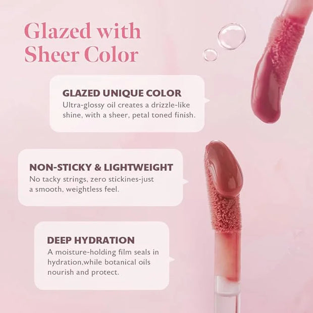 MILKTOUCH Dew Stain Sheer Lip Gloss (03 Peony Rain, 0.14 Fl Oz (Pack of 1)) - Product Image