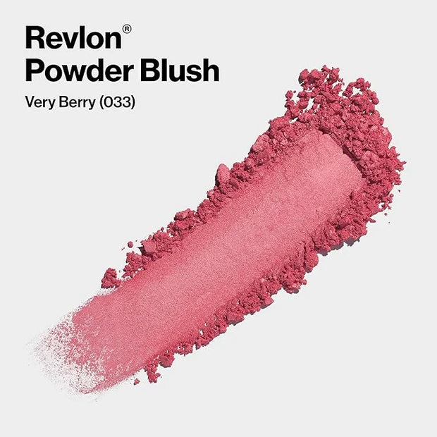 Revlon Powder Blush Face Makeup, High Impact Buildable Color, Lightweight & Smooth Finish, 033 Very Berry, 0.17 oz - Produ...