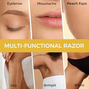 ZOMCHI Dermaplane Razor with 11 Blades for Women & Men, Eyebrow Trimmer with Protective Silicone Cap, Face Razor for Hair ...