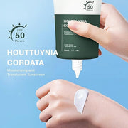 2pcs Heartleaf Silky Moisture Sunscreen, Moisture Daily Sunscreen, Silky Moisturizing Sunscreen, Hydrating Moisturizing Es...