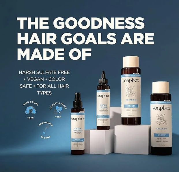 Soapbox Repairing Hair Treatment with Vitamin E, B5, Banana Extract, Flaxseed & Amino Acids - 5oz, Vegan, Paraben & Cruelt...