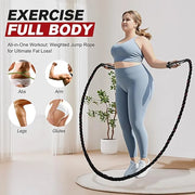 Jump Rope, Weighted Jump Ropes for Men women, 2.8lb 3.8lb 3.8lb 5lb 5lb Heavy - Product Image