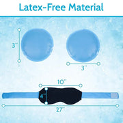 Arctic Flex Cold Eye Mask - Gel Ice Pack for Cool Sleeping, Dry Night Treatment - Reusable Hot Spa Therapy for Sleep, Skin...