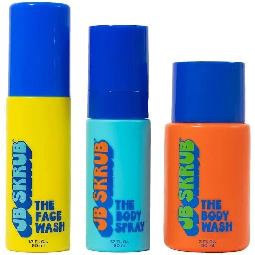 The Junior Travel Trio - Complete Skin Care Set for Kids, Tweens & Teens: Hydrating Body Wash, Refreshing Body Spray, & Ge...