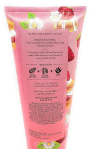 Bath and Body Works Strawberry Pound Cake Body Cream 8 Ounce Full Size - Product Image