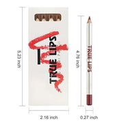 12 Pcs Natural Nude Brown Beige Colors Lip Beige