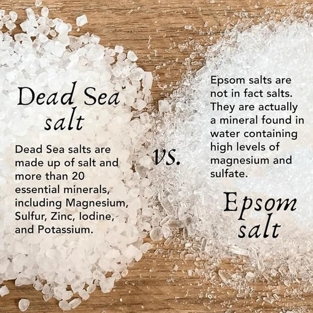 One With Nature 100% Pure Dead Sea Salt, 5Lb - Fine Bath Salts for Soaking, Body Exfoliator, Acne Treatment, 21 Essential ...
