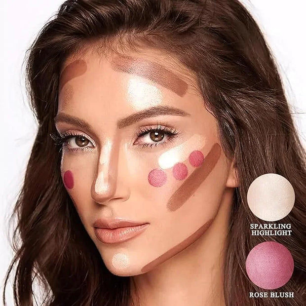 Youngfocus Cosmetics Cream Contour Best 8 Colors Contouring Foundation - Highlighting Makeup Kit/Concealer Palette - Vegan...