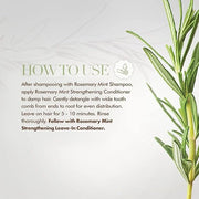 Mielle Organics Rosemary Mint Strengthening Conditioner with Biotin, 12 Ounce - Product Image