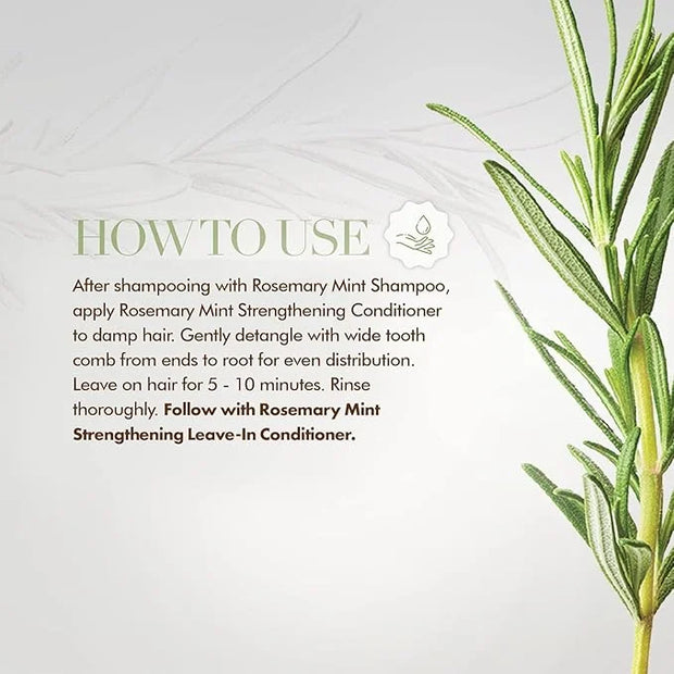 Mielle Organics Rosemary Mint Strengthening Conditioner with Biotin, 12 Ounce - Product Image