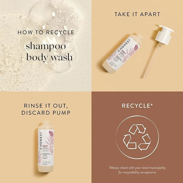 The Honest Company 2-in-1 Cleansing Shampoo + Body Wash | Gentle for Baby | Naturally Derived, Tear-free, Hypoallergenic |...