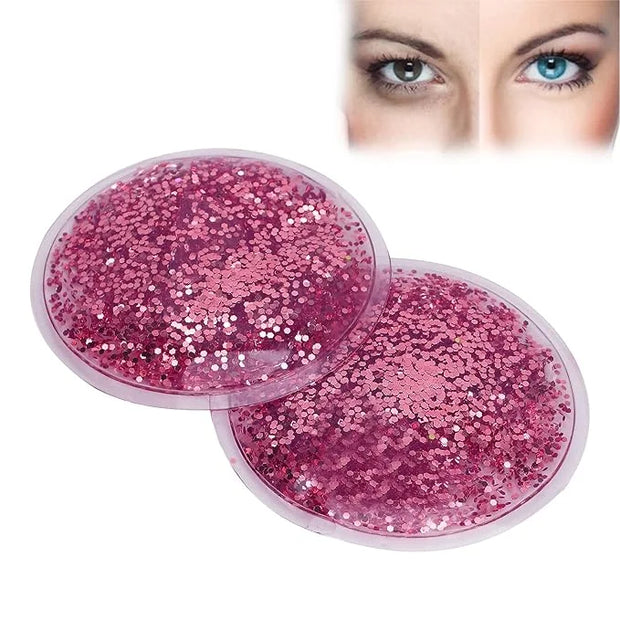 Gel Eye Pack, Hot Cold Compress Eye Gel Ice Packs Reusable Cooling Eye Cover for Dark Circles Puffiness Cold Eye Girl Wome...