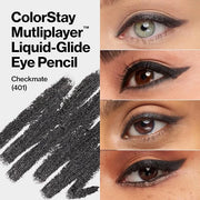 REVLON ColorStay Multiplayer Liquid-Glide Eye Pencil, Multi-Use Makeup With Blending Brush, Blends Then Sets, Creamy Textu...