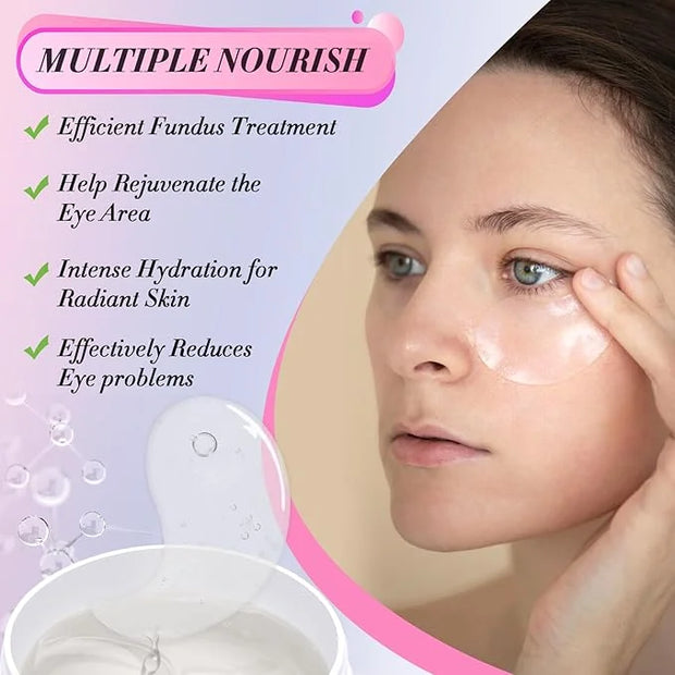 Under Eye Mask, 60 PCS Under Eye Patches for Dark Circles,Gel Pads Puffiness & Dark Circles Treatment,Reduces Wrinkles & F...