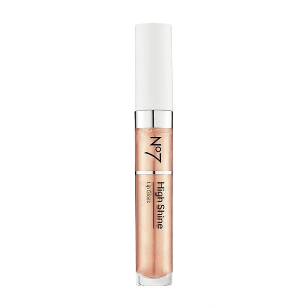 No7 High Shine Lip Gloss - Honey Bloom - Moisturizing, High-Shine Lip Gloss with Jojoba Oil for Lips - Hydrating, Longwear...