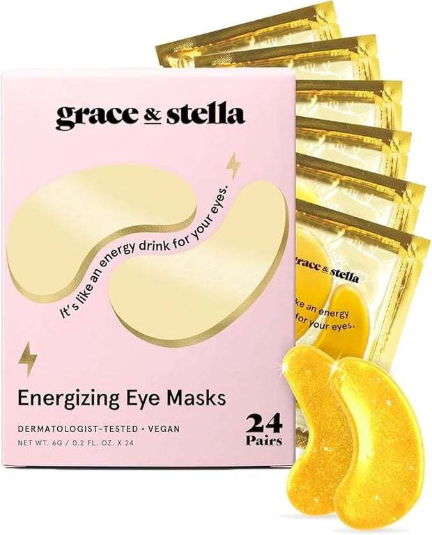 grace & stella Award Winning Under Eye Mask - Travel Essentials - Birthday Gifts for Women - Gel Eye Patches for Dark Circ...