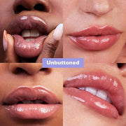 Kosas Wet Lip Oil Gloss - Hydrating Lip Plumping Treatment with Hyaluronic Acid & Peptides, Non-Sticky Finish (Unbuttoned)...