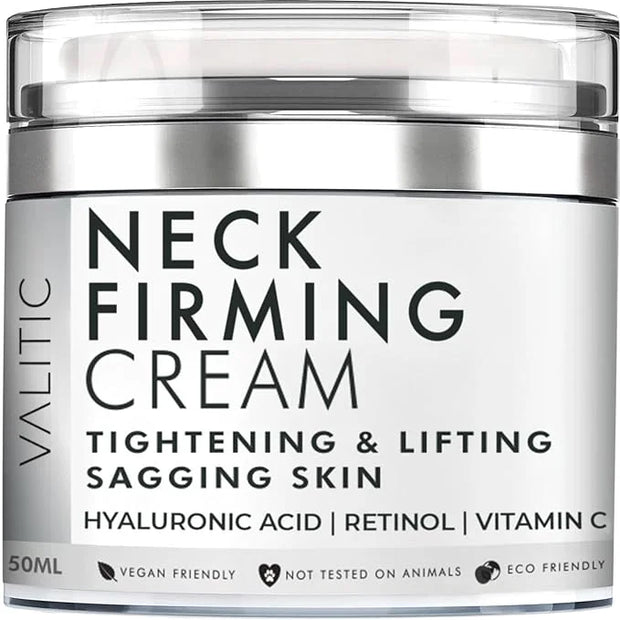 VALITIC Neck Cream for Tightening and Firming - Hyaluronic Acid, Retinol, and Vitamin C - Anti Aging Tightening & Lifting ...