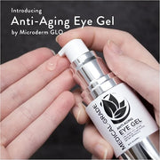 Microderm GLO - Active Anti-Aging Eye Gel, Reduces Dark Circles, Puffy Eyes, Crow's Feet and Fine Lines & Wrinkles, Packed...